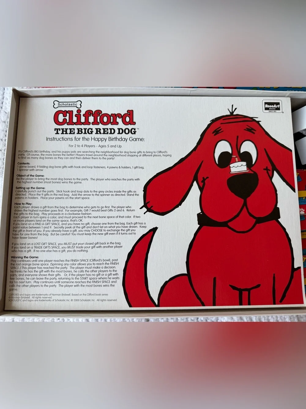 Clifford the Big Red Dog Happy Birthday Game